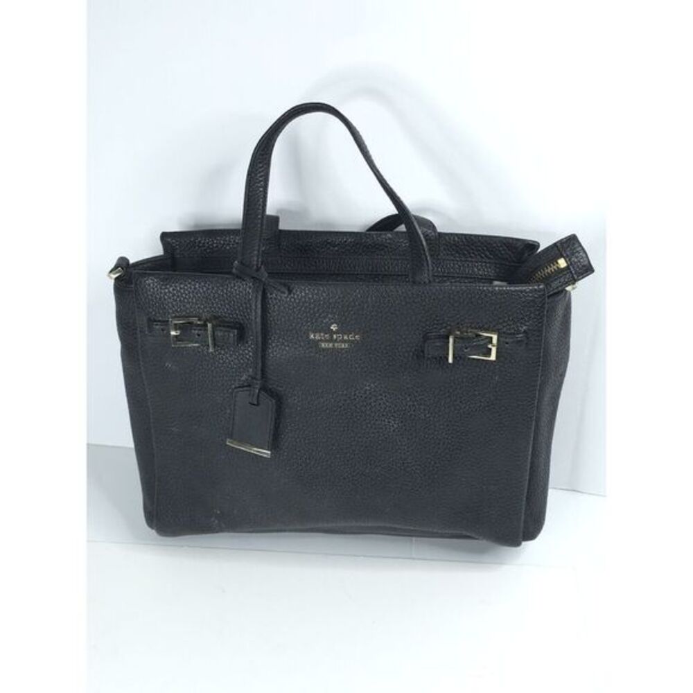 Kate Spade Black Leather Tote Bag